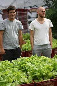Robert und Marco, Prinzessinneng�rten, Berlin-Kreuzberg, September 2009